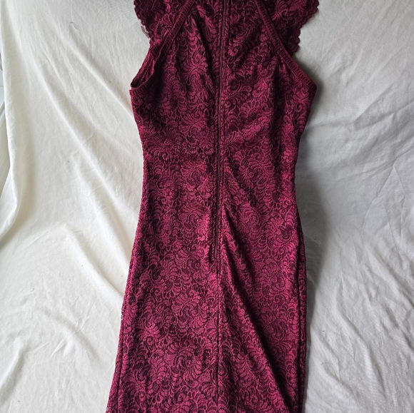 Charlotte Russe NWT Red Lace Bodycon Dress - Picture 3 of 4